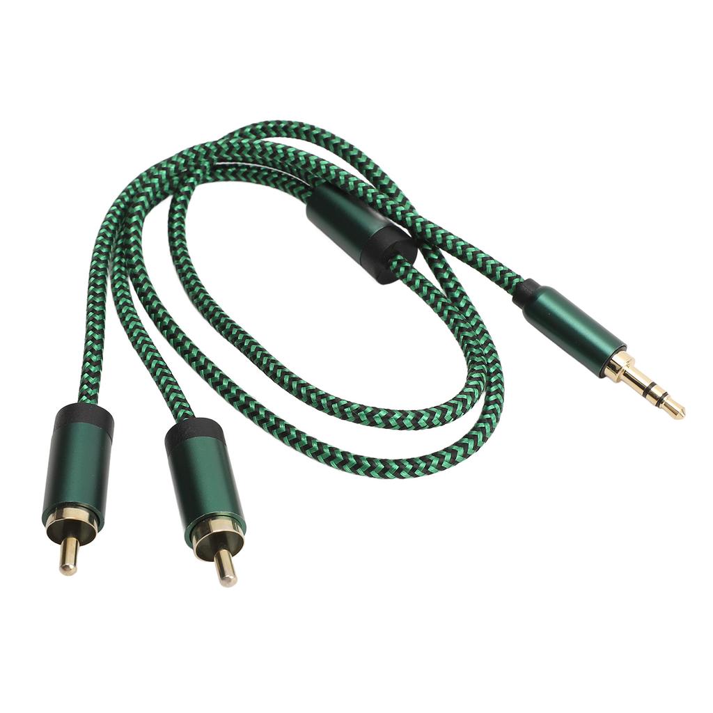 3.5mm Y Splitter Cable 1.64FT HiFi Stereo Sound Headphone Jack Adapter Male to Aux Sound Cable for Smartphone Speaker