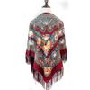130*130cm Russian National Square Scarf Women Luxury Floral Print Fringed Ukrainian Shawl Babushka Handkerchief Head Wraps