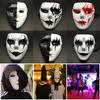 Unisex Halloween Human Face Mask Knight Ghost Dance White Hip-hop Mask Ghost Step Dance Masquerade Cosplay Party Masks