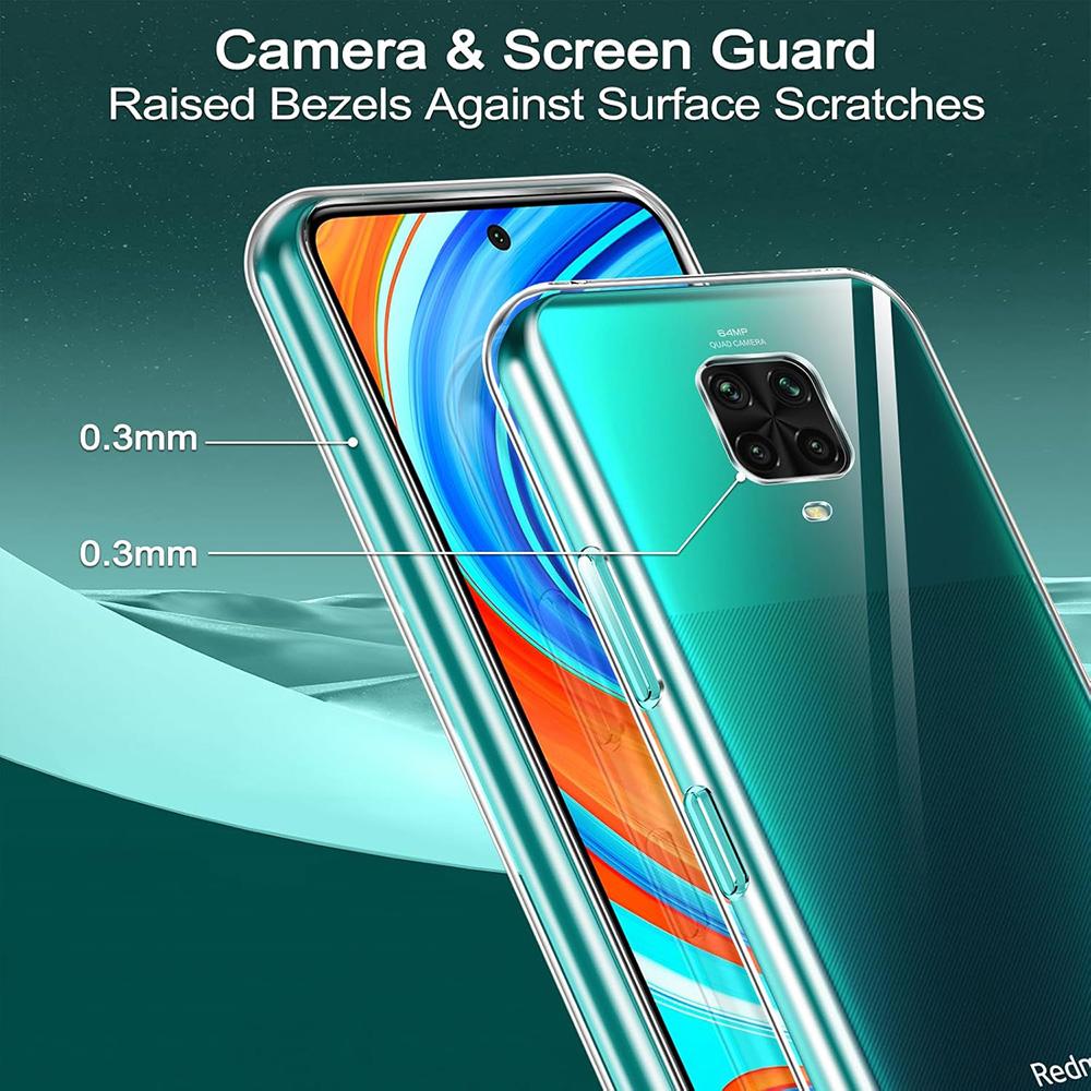 Чехол для Xiaomi Redmi 9A 9C 8A Note 9 9S 9T 8 8T Pro Max Ультратонкий Силиконовый Мягкий Прозрачный Оболочка Телефона Тонкая Прозрачная Задняя Крышка