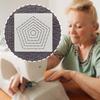 Шаблон для вышивания, шаблон для вышивки, шаблон для DIY-подушки, многоразовый шаблон для рисования для любителей шитья и вышивки