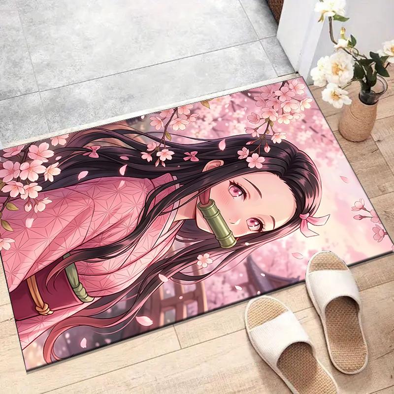 nezouko2Printed Area Rug Carpet for Bedroom Living Room Home Decor Rugs Mat Non Slip Mat Rug for Bedside