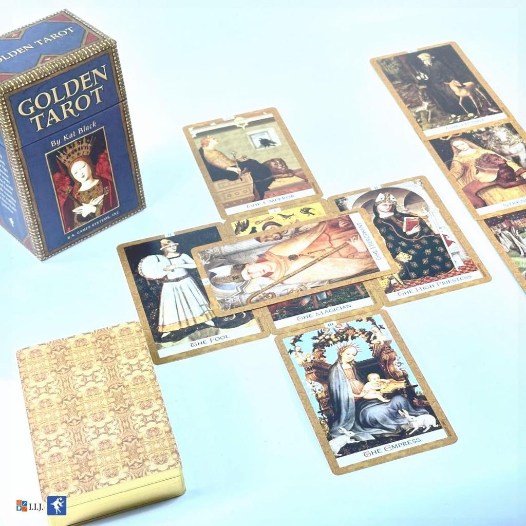 Золотое Таро Таро Таро Гадание с Японским Аутентичным I.I.J. Карты, Гадание, Инструкции,