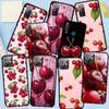 Чехол для телефона Samsung Galaxy S25 S23 S22 S24 Ultra FE A05 A06 A15 A16 A36 A37 A35 A54 A24 A52 A55 A56 A57 A25 A26 A53 A17 Летние фрукты Вишня Чехол