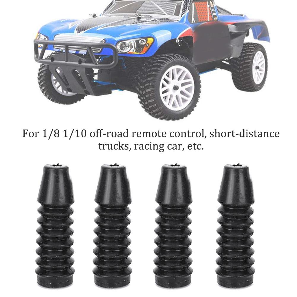 4pcs Shock Dust Covers Organ Type Wraps Accessories for 1Celsius8 1Celsius10 Off Road Model Car(40mm 1.57in )