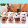 Soft Plush Dog Toy Keychain Stuffed Animal Backpack Charm Gift For Pet Lovers