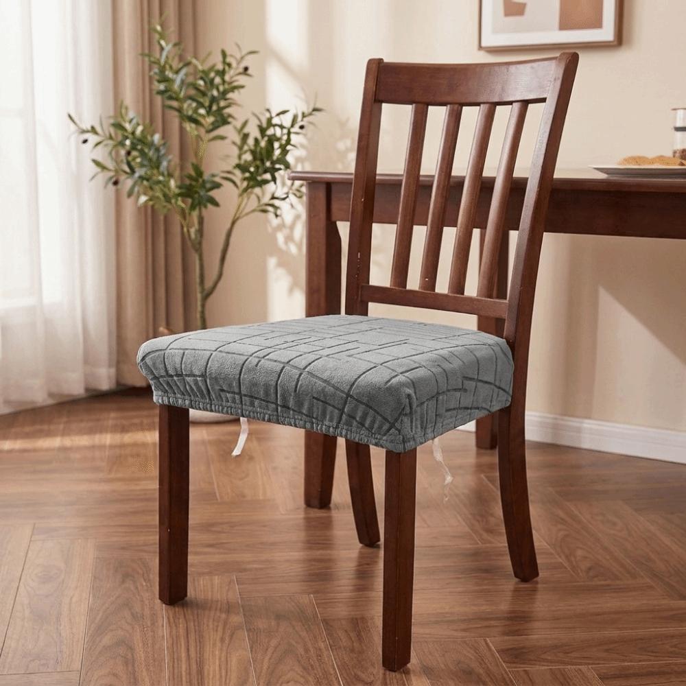 Anti-dirty Jacquard Chair Slipcover Soft Seat Cover Modern Seat Protector Restaurant