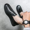 Autumn New Thick Sole Loafers Beef Tendon Sole Slip-On Leather Shoes Fashion Casual Shoes Business Men's Designer Men's Shoes