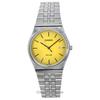 Восстановленные Casio Стандартные Аналоговые Нержавеющая Сталь Желтый Циферблат Кварцевые MTP-B145D-9AV Унисекс Часы