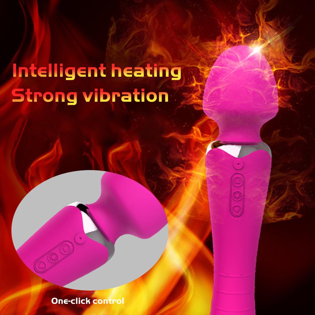 Женские вибрационные секс-игрушки для взрослых, согревающие двухголовые AV-палки, женские флирт-мастурбационные игрушки, массажные секс-игрушки