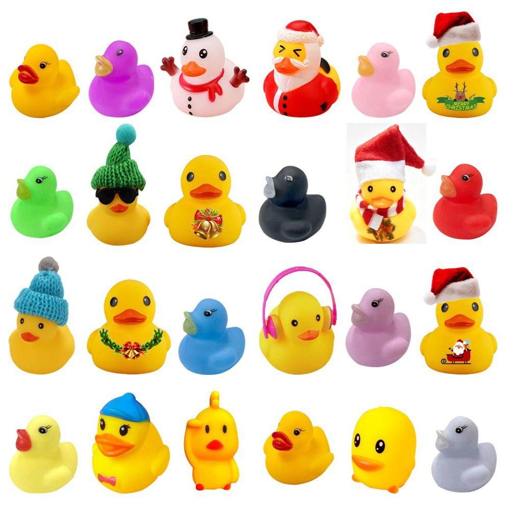 Collectible Figure Christmas Advent Calendar Random Mini Duck Figure Holiday Rubber Duck Holiday