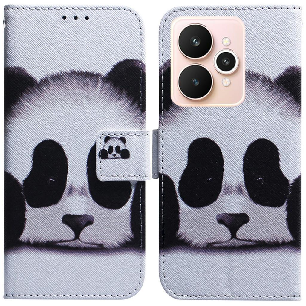 Для Realme 15 Pro 5G/15 5G Чехол-кошелек с принтом из кожи