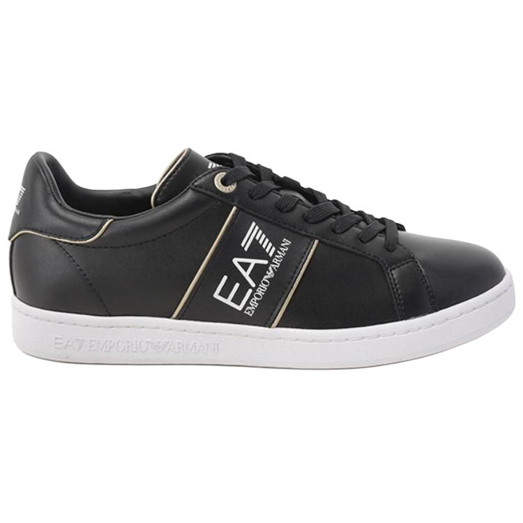 Emporio Armani Кеды на шнуровке с круглым носком, удобные, низкие, унисекс, черные X8X102XK346M700