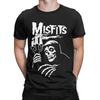 Мужская футболка Misfits Funny Pure Cotton Tees с коротким рукавом и круглым вырезом, одежда больших размеров