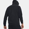 Under Armour Rival Fleece Hoodie Solid Color Fleece Pullover Sweatshirt Men Hoodies Black 1379861-001
