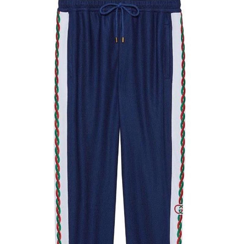Gucci SS22 Трикотажные спортивные штаны мужские синие 692778-XJD7N-4622