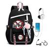 Ghost Exterminator Peripheral Spine Protection Backpack with Usb Multi-functional Student Schoolbag Animation Cartoon Children's Backpack