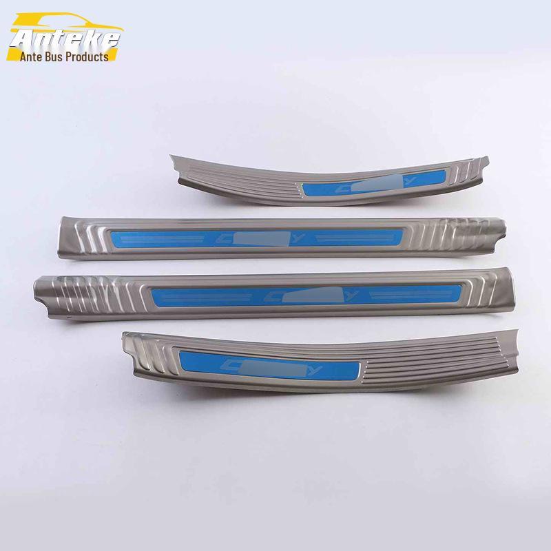 Stainless Steel Sill Strip Trim for 18 Camry Models - Welcome Pedal Accessory