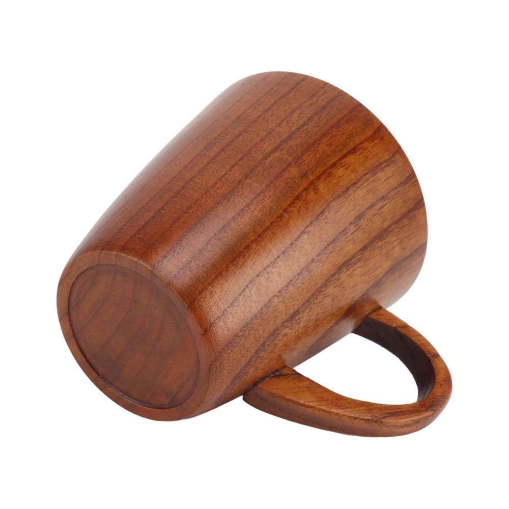 Safe Solid Wood Teacups Multifunctional Wooden Wine Mug Durable Wooden Mugs Drinking Coffee