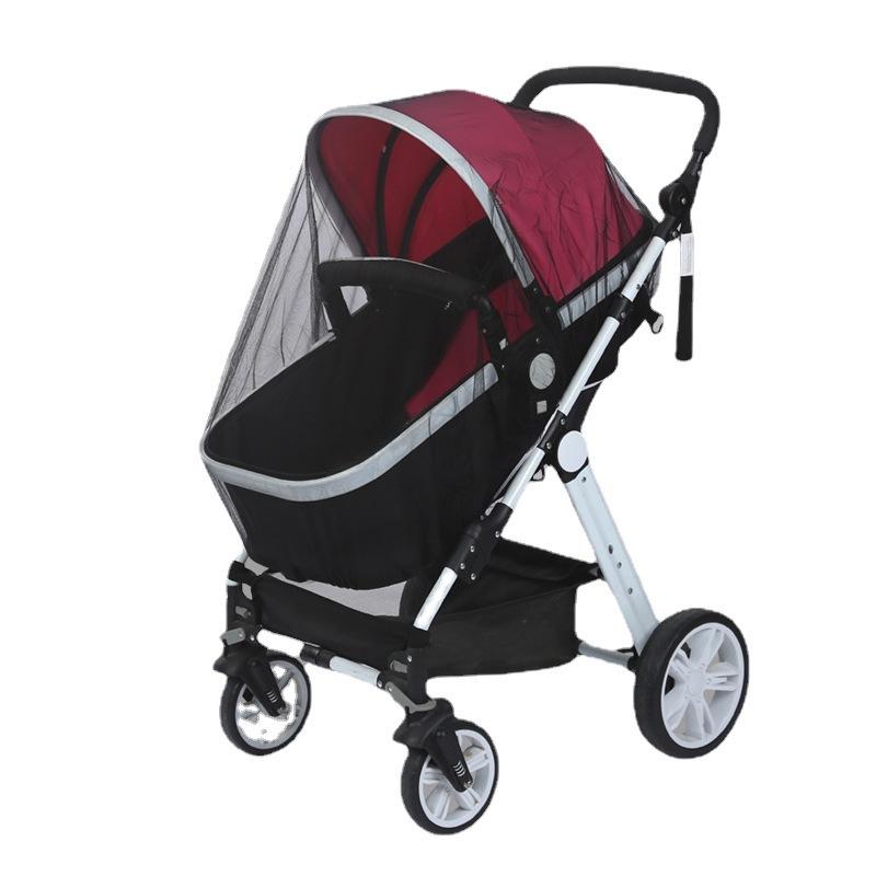 Увеличенная шифрующая детская коляска с полной защитой от комаров