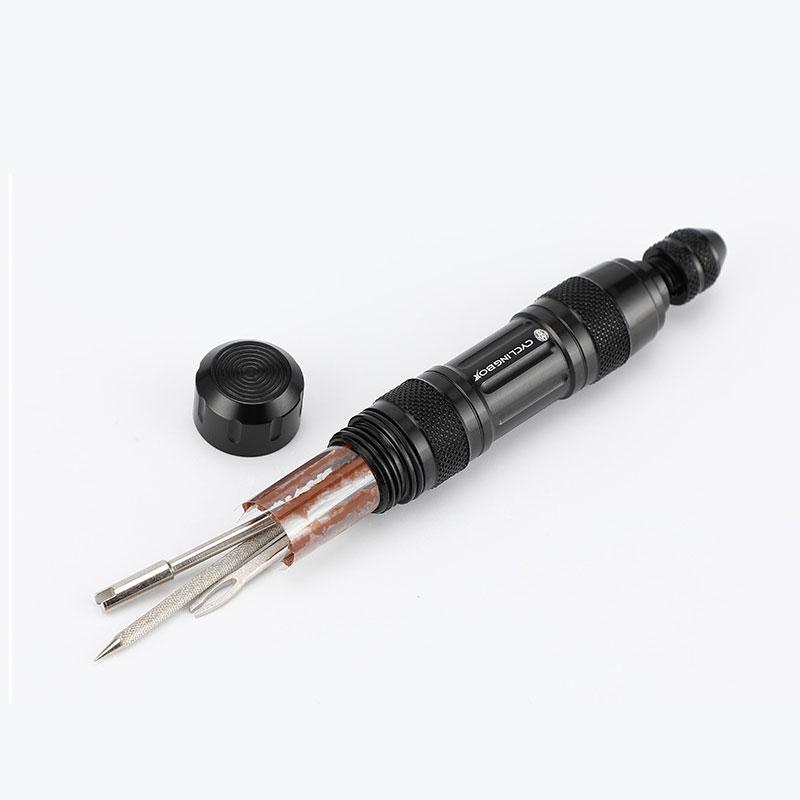 Bike Tubeless Tire Puncture Kit Scooter Motorcycle Bicycle Tyre Repair Tool With 15 PCS Stripes Outdoor Accessories