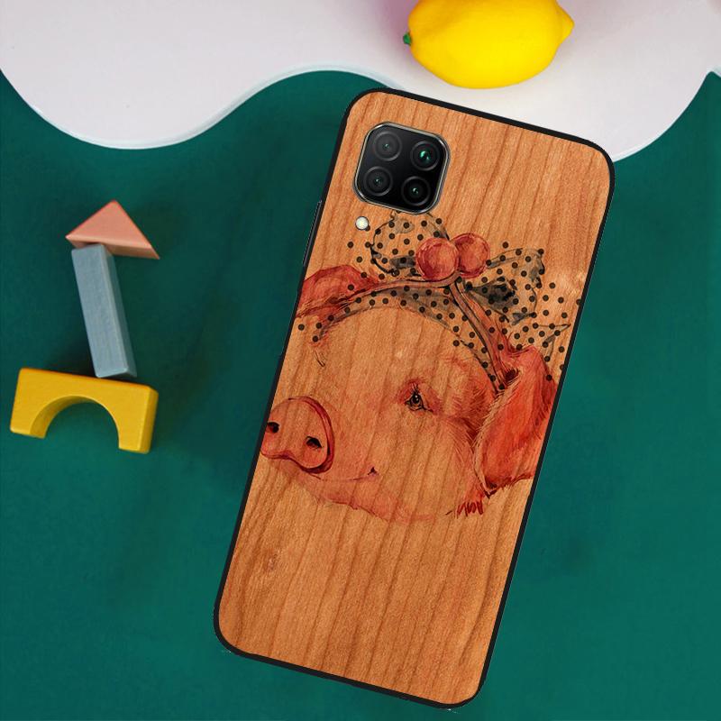 Олень Лев Слон Деревянное Животное Для Huawei Nova Y61 Y91 Y73 Y72 Y70 Y60 Y90 12s 12i 11i 8i 9 10 SE P30 P40 Lite P60 Pro Чехол