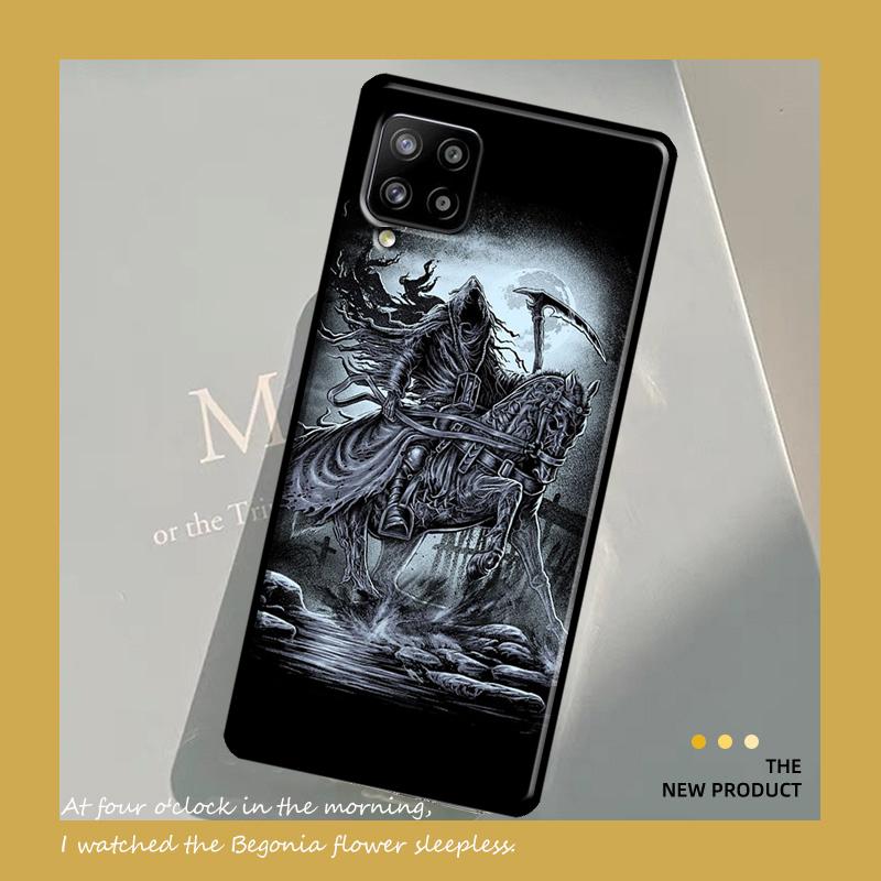 Grim Reaper Skull Skeleton Case For Samsung Galaxy A54 A34 A13 A23 A33 A53 A73 A12 A22 A32 A52 A51 A71 A14 Cover