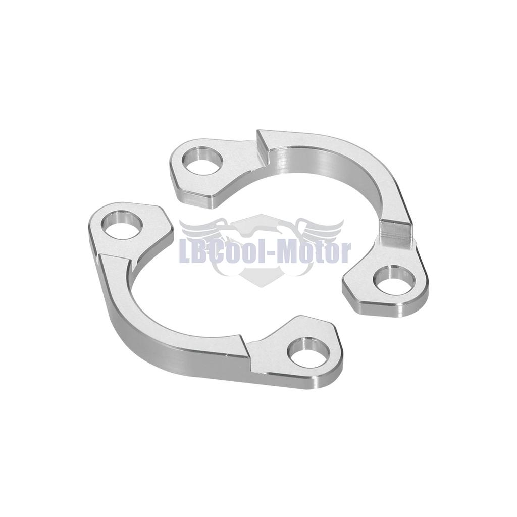 Exhaust Muffler Flange Split Clamps For Kawasaki ZG1000 Concours 1986-2006 ZX1100 GPZ1100 1986-2001 Gold Silver 18069-1122