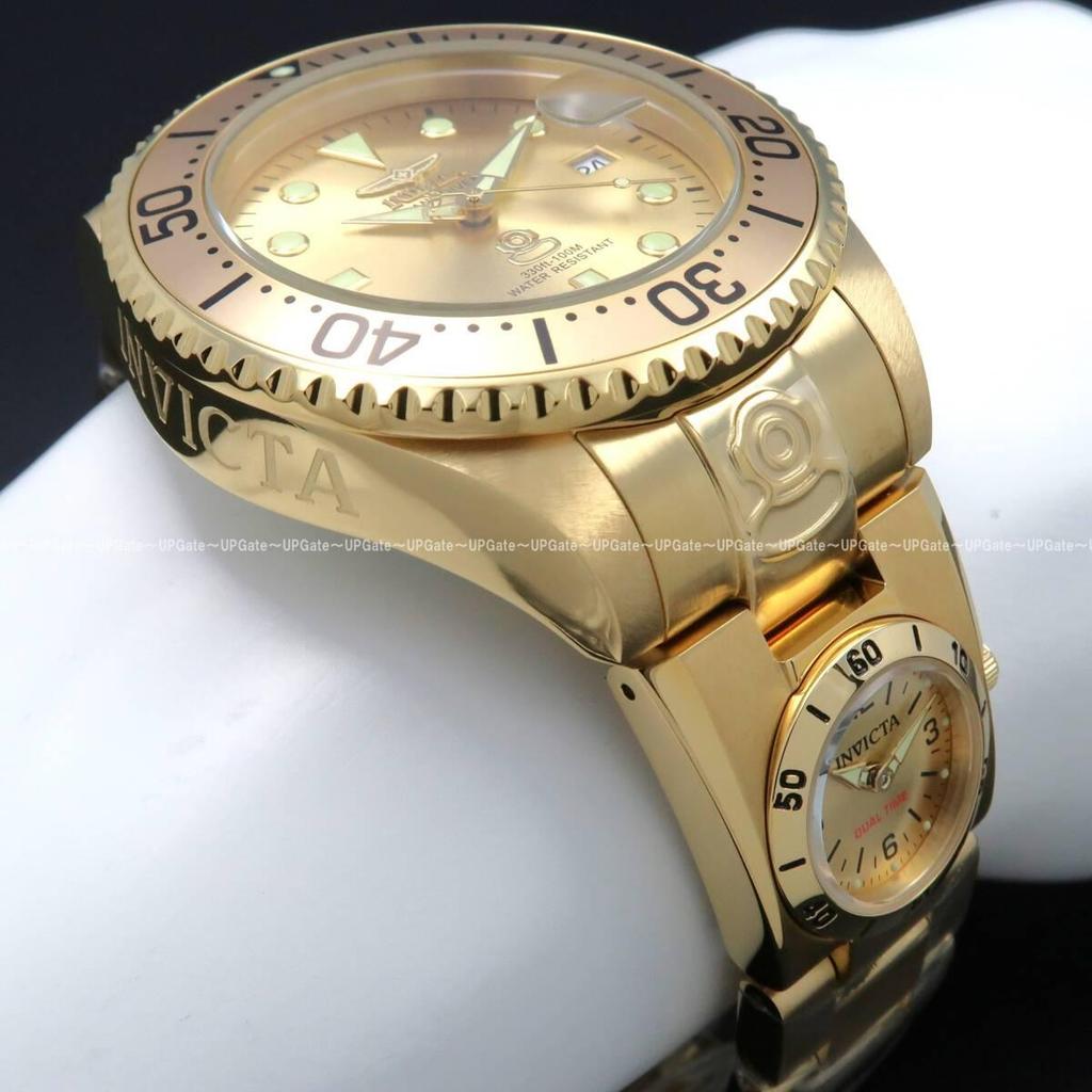 Б/у Автоматическая и кварцевая Полностью золотая INVICTA Pro Diver 45817 Invicta Pro Diver Grand Diver