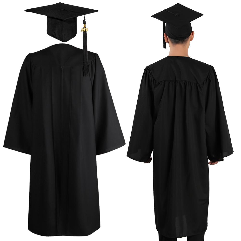 University 2023 Happy Graduation Bling Removable Tassel Mortarboard Hat Graduation Gown Set