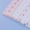 Peach Heart Polka Dot Floral Wrapping Paper - 10 Sheets