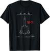 Военный самолет SR-71 Blackbird Подарочная футболка для пилота ВВС США Унисекс футболка