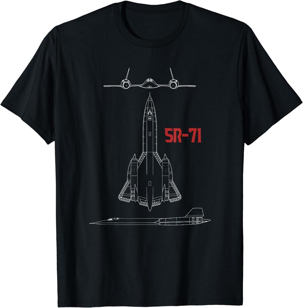 Military Aircraft SR-71 Blackbird USAF Pilot Gift Shirt Size S-5XL Unisex T-Shirt
