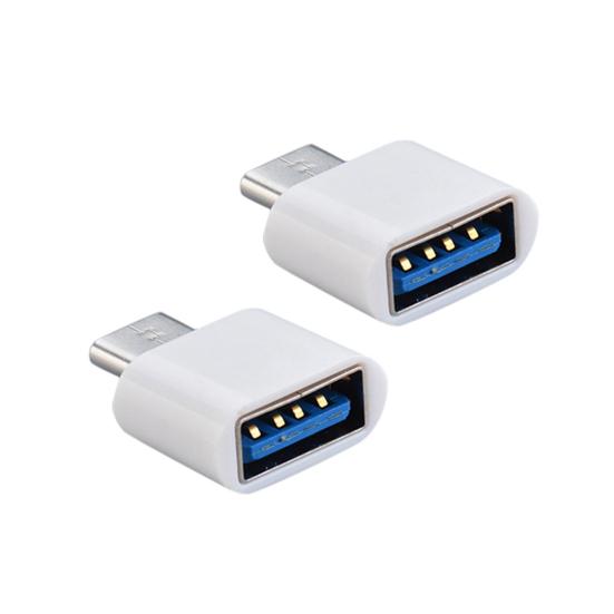 2 шт. Высокоскоростной переходник Type-C (мама) на USB (папа) OTG для флеш-накопителя