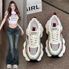 Daddy Shoes Women's Ins Tide 2025 Spring New Fashionable High-quality Harajuku Sports and Leisure Breathable Little White Shoes