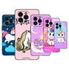 Cute Cartoon Unicorn Phone Case For Apple iPhone 13 12 Mini 11 Pro XS Max X XR 8 7 6S 6 Plus SE 2020 5S 5 Soft TPU Black Cover