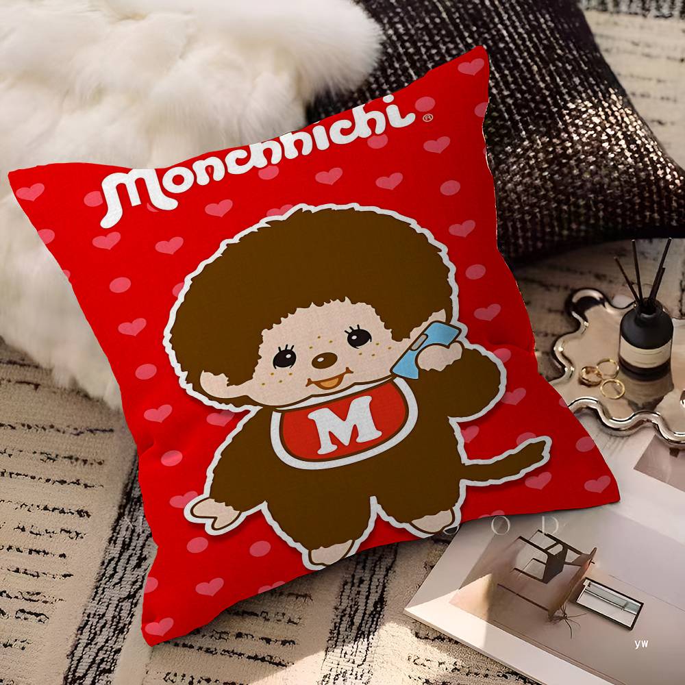 Милая M-monchhichis-s Наволочка Подушка Чехол для подушки Обивка Диван Декоративная подушка Декор для дома Наволочка
