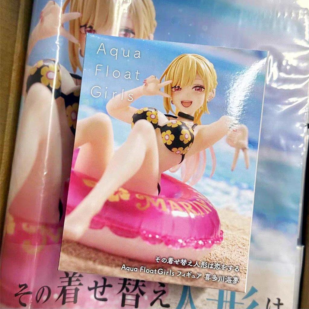 Официально лицензированная фигурка Марин Китагавы из 'Dress-Up Darling' Aqua Float Girls в ПВХ-купальнике, коллекционная игрушка, оригинальная коробка
