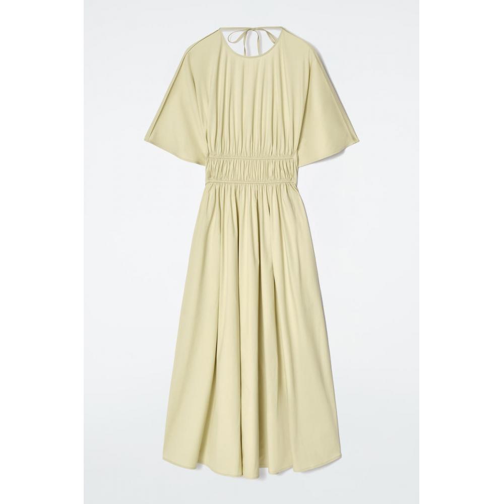 COS Платье миди с открытой спиной Japan Gather