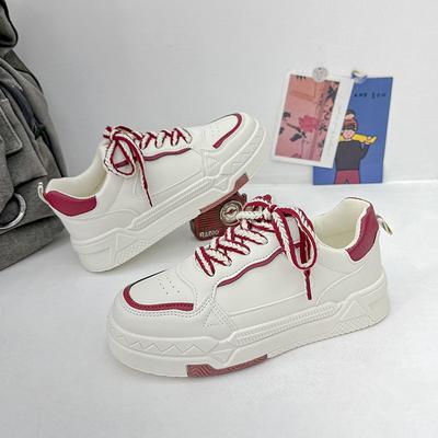 Маленькие белые туфли, детская весенняя новая универсальная спортивная обувь для отдыха в стиле кампуса, обувь на толстой подошве