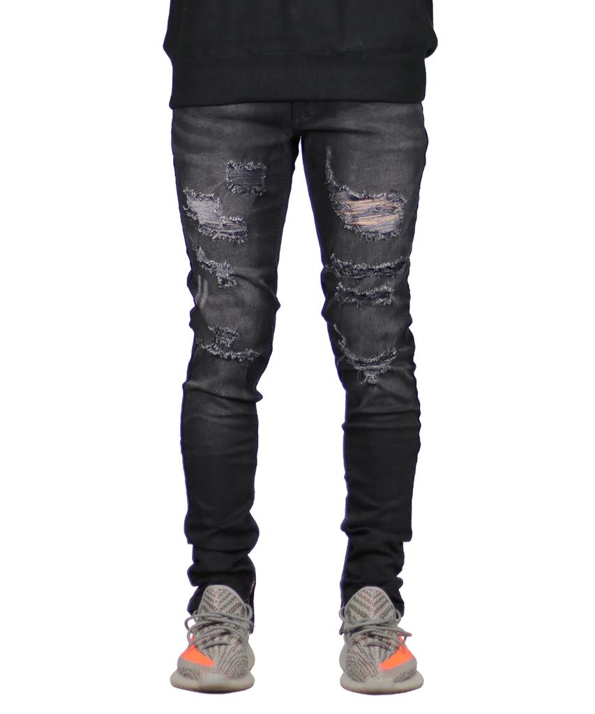 Джинсы Haipeodenim Black Gao с молнией