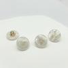 10pcs Lovely Kitten Buttons 11.5/15mm Round White Shell Shank Buttons Woman's Clothing Buttons