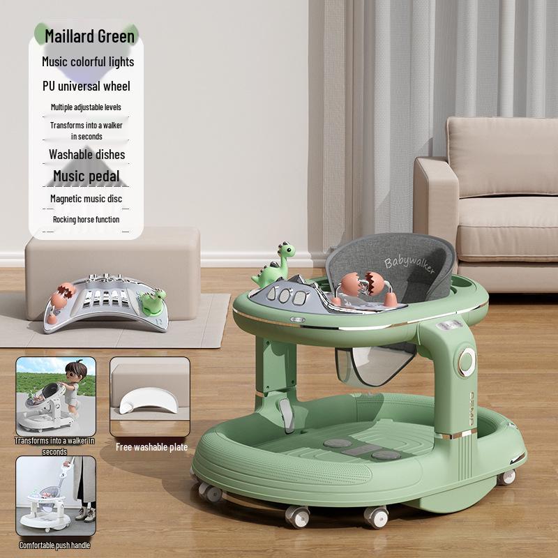 Многофункциональные детские ходунки: Защита от опрокидывания, Предотвращение О-образных ног, Обучение с помощью толкания для мальчиков и девочек