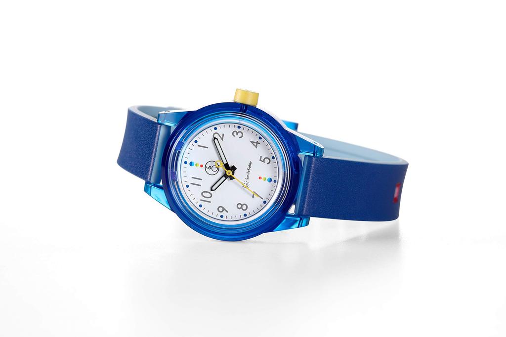 SmileSolar Solar Matching Urethane Q&Q Women's Watch, Analog, Style, Waterproof, Strap, Blue, RP29-010