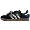 Оригинальные кроссовки Samba Low top для скейтбординга, унисекс, черные с белым, B75807(Команда45-)