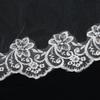 Wedding Accessories Short Wedding Veil White Ivory One Layer Bridal Veil Appliques Lace Edge
