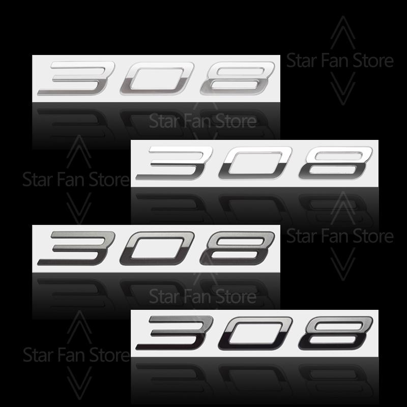 Metal For New Peugeot 308 208 508 Logo Badge 3D Stickers Fender Emblem Decal Auto Accessories Letter Decoration Car Styling