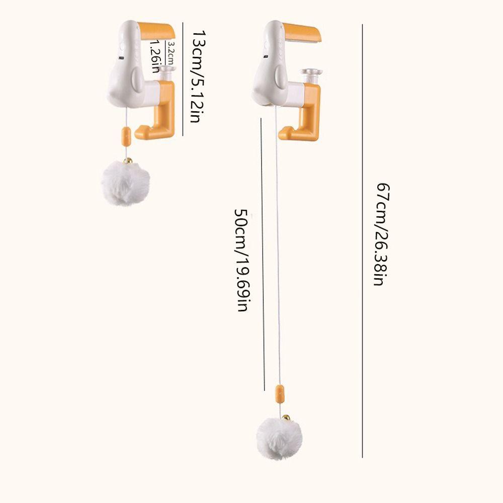 Stretchable Kitten Teasing Toy Rechargeable Electric Cat Toy For Cat Teaser