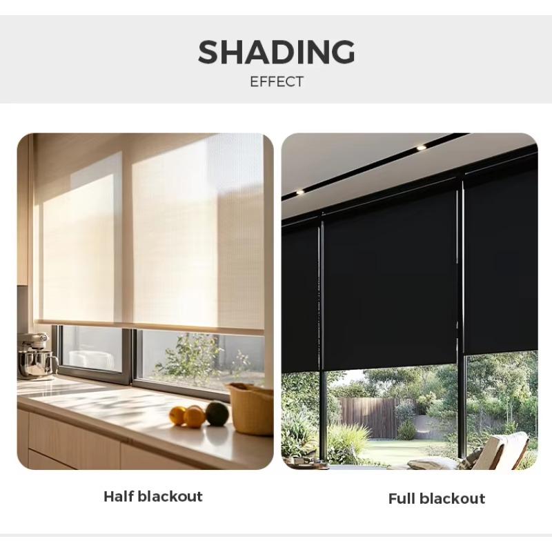 Motorized Roller Shades With Remote Control Blackout Smart Blinds Rechargeable Electric Window Shades
