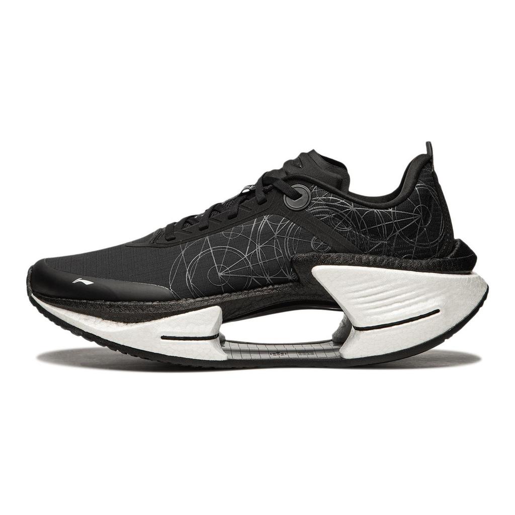Li Ning Shadow 3 Essential Амортизация Поддержка Отскок Низкие Беговые Кроссовки Мужские Черные ARRU007-9